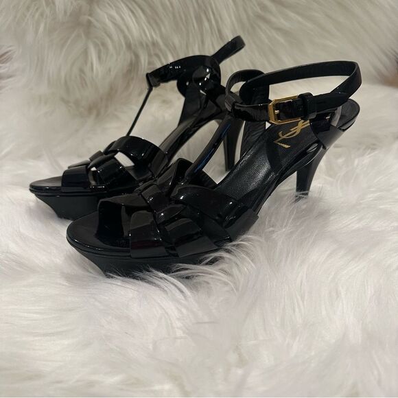 Saint Laurent Tribute Platform Sandals - Picture 10 of 16